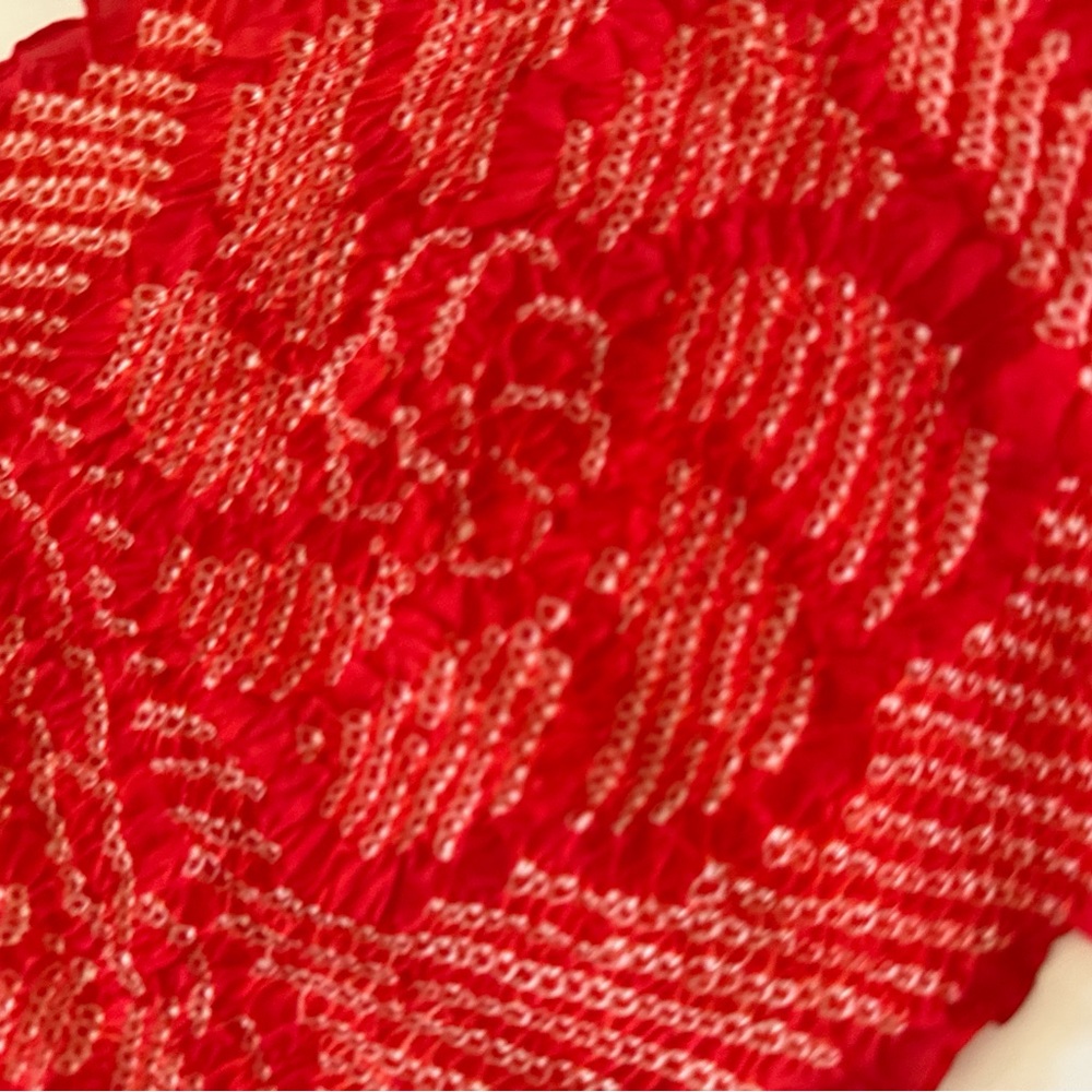 Red Textured Fabric